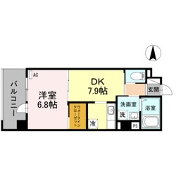 園田駅 徒歩6分 2階の物件間取画像